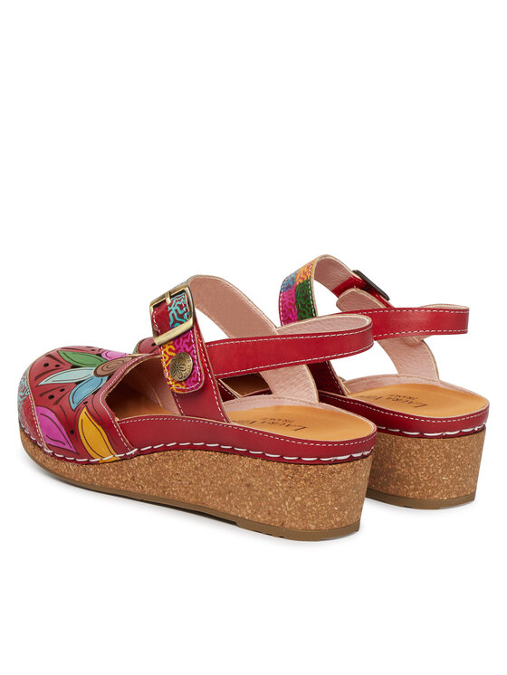 Laura Vita Laura Vita Sandały Facscineo 02 Czerwony