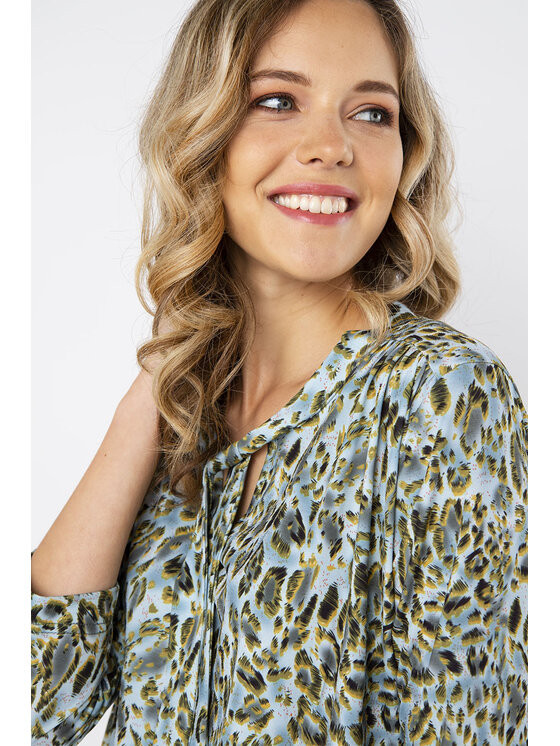 QUIOSQUE QUIOSQUE Halenka TRACES BLOUSE Zelená Regular Fit