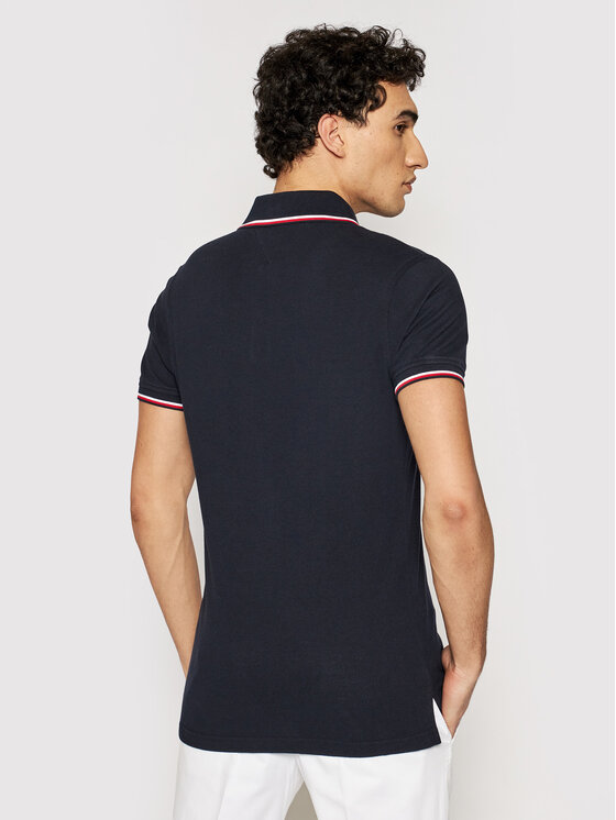 Tommy Hilfiger Tommy Hilfiger Tricou polo Tipped MW0MW13080 Bleumarin Slim Fit