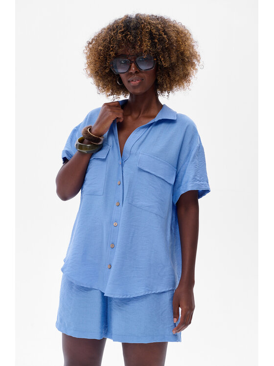 blue shadow blue shadow Szorty Tassel Niebieski Regular Fit