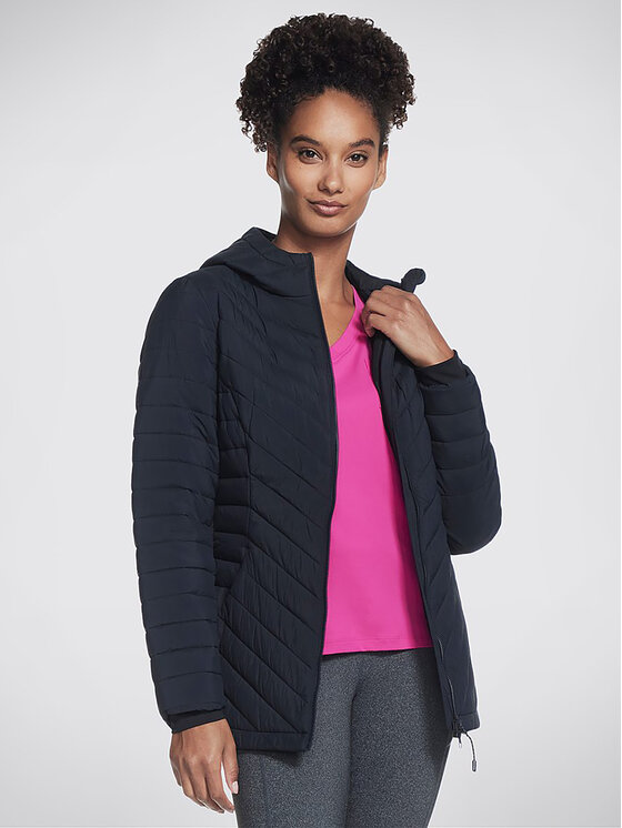 Skechers Skechers Anorák Goshield Everyday Parka JA5 Fekete Regular Fit
