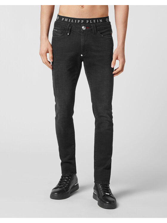 PHILIPP PLEIN PHILIPP PLEIN Džínsy 67 Čierna Slim Fit