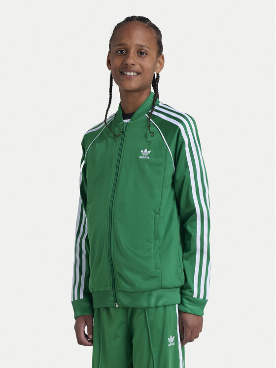 adidas adidas Džemperis ar kapuci adicolor SST IY7458 Zaļš Regular Fit