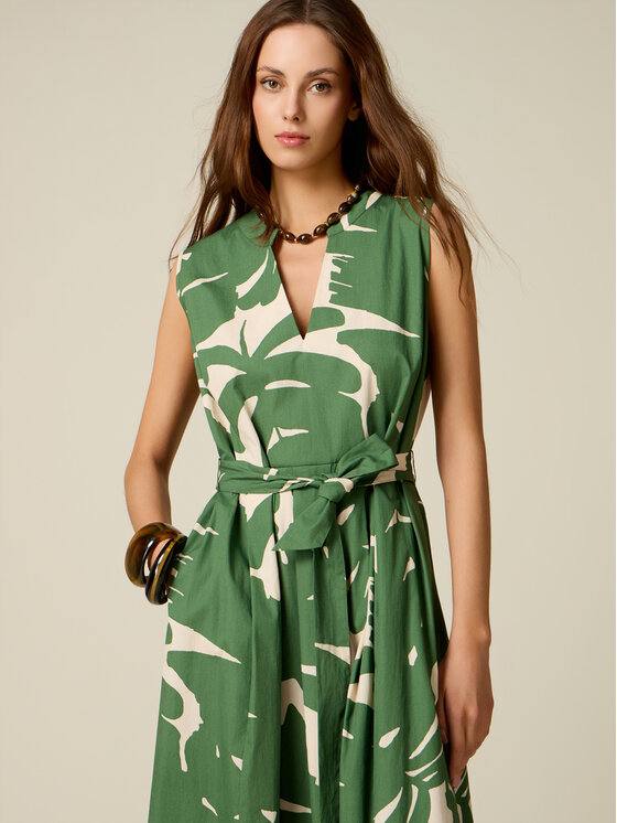 Oltre Oltre Abito da sera 7069R005064N0S5 Verde A-Line Fit