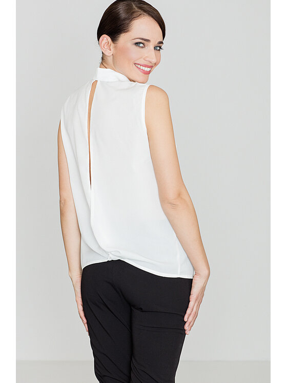 Lenitif Lenitif Blusa K363 Écru Regular Fit