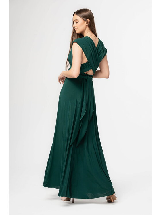 Aurora Aurora Vestito multiway Verde Feminine Fit