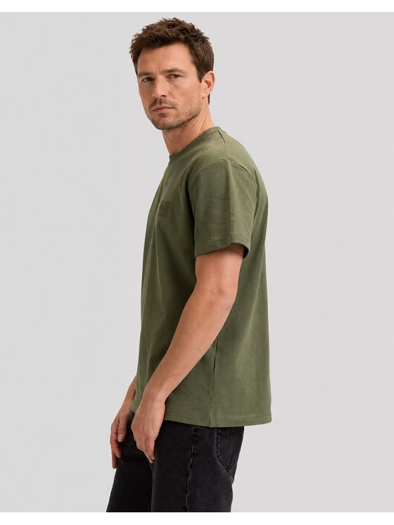Lee Lee T-Shirt Workwear Essential Tee Zielony Relaxed Fit