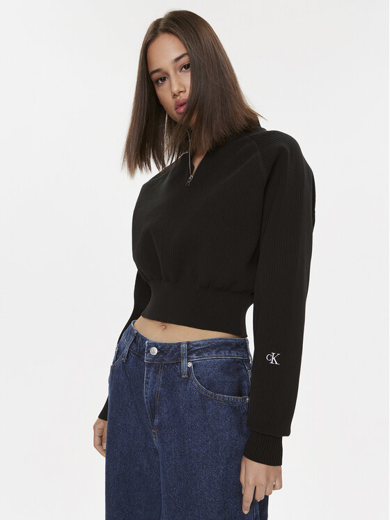 Calvin Klein Jeans Calvin Klein Jeans Sweater J20J221967 Fekete Regular Fit