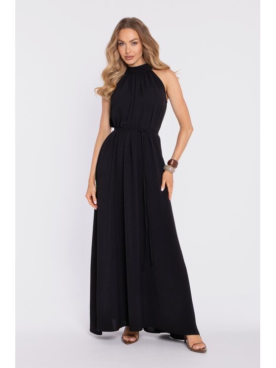Made of Emotion Made of Emotion Sukienka koktajlowa M915 Czarny A-Line Fit