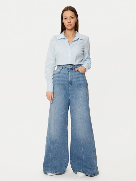 Vero Moda Vero Moda Cămașă Anna 10318701 Albastru celest Slim Fit