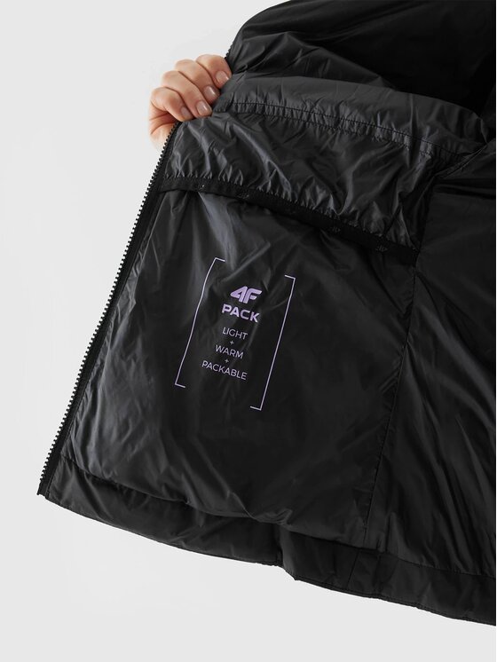 4F 4F Giubbotto piumino 4FWSS24TDJAF427-21S Nero Regular Fit