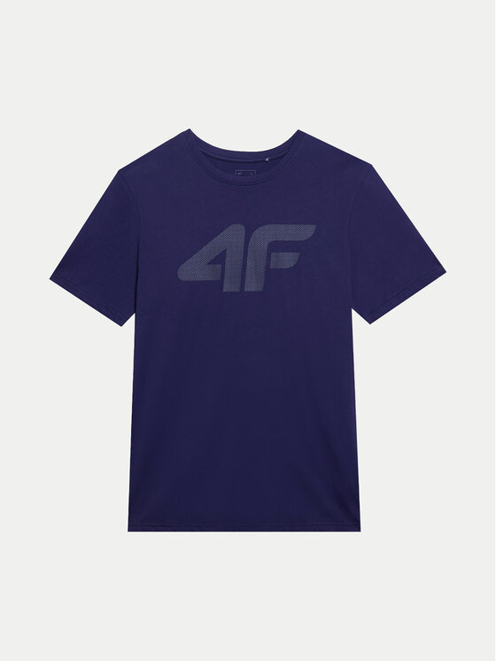 4F 4F T-shirt 4FWSS24TTSHM1155 Tamnoplava Regular Fit