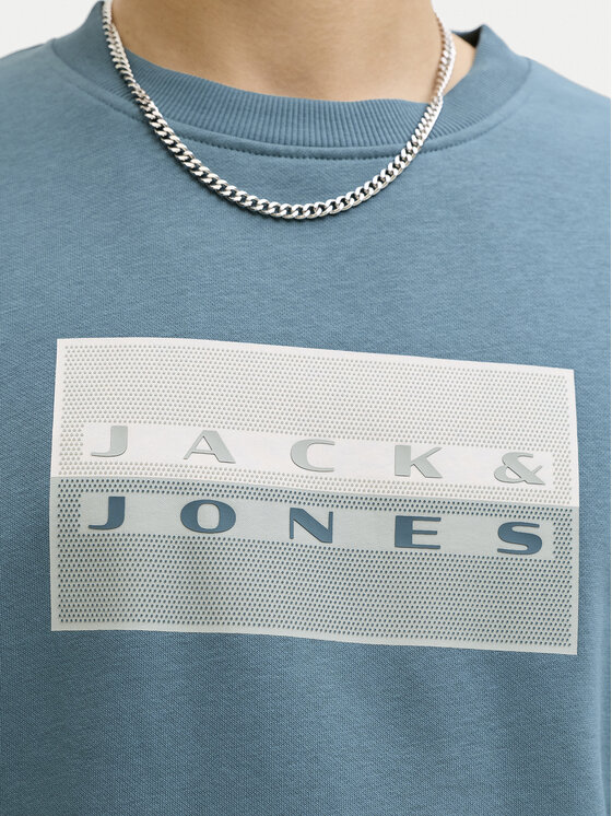 Jack & Jones Jack & Jones Mikina Fusion 12289807 Modrá Relaxed Fit