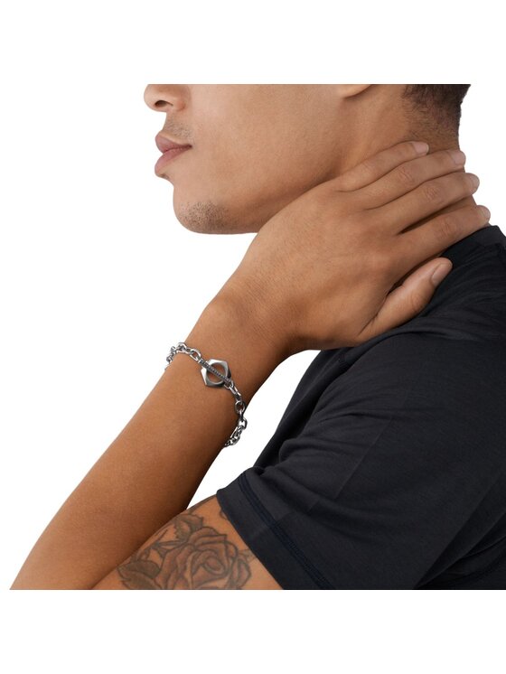 Armani Exchange Armani Exchange Bransoletka AXG0103040 Srebrny