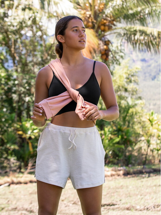Roxy Roxy Sportski grudnjak Seamless Bra Tops ERJKT04020 Siva
