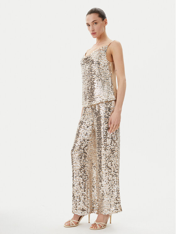 Bruuns Bazaar Bruuns Bazaar Штани з тканини Brinna BBW4390 Срібний Loose Fit