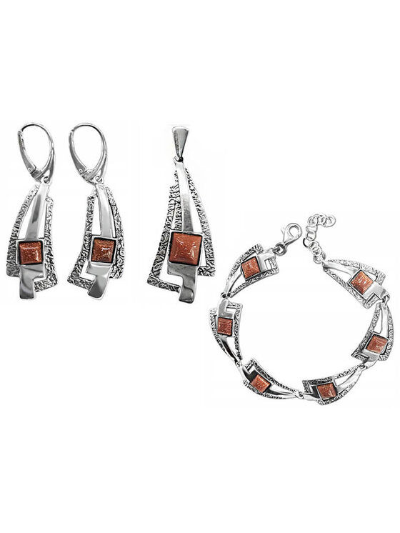 Lovrin Lovrin Set bižutérie 103671 Hnedá