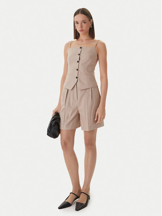 HUGO HUGO Szorty materiałowe Hamonu 50559853 Beżowy Relaxed Fit