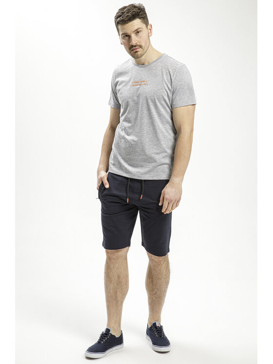 Cross Jeans Cross Jeans Szorty sportowe 49058-001 Granatowy Regular Fit