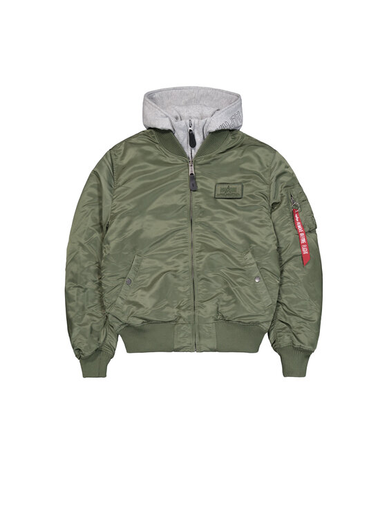 Alpha Industries Alpha Industries Bunda bomber AI.183110-01-5XL Zelená Slim Fit