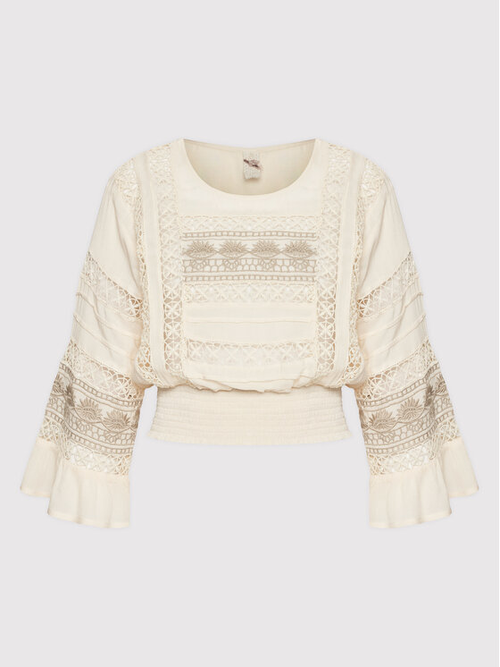 NKN Nekane NKN Nekane Blusa AU.MARTINA Beige Relaxed Fit