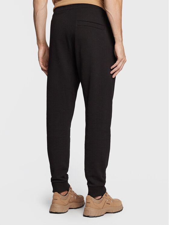 HUGO Hugo Dressipüksid Dwellrom 50479164 Must Relaxed Fit