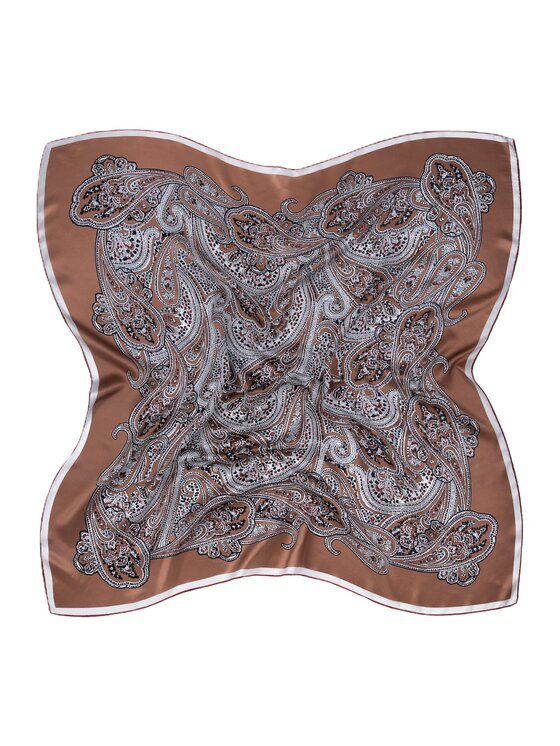 ALLORA BE UNIQUE ALLORA BE UNIQUE Foulard in seta m06ap22 Marrone