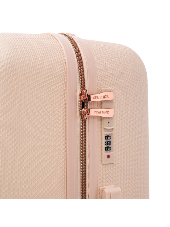 Semi Line Semi Line Μεσαία Βαλίτσα T5724-3 Εκρού