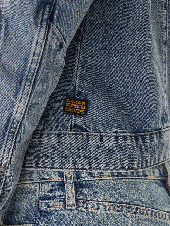 G-Star Raw G-Star Raw Džinsinė striukė Kitoh 3D D26776 E207 Mėlyna Regular Fit