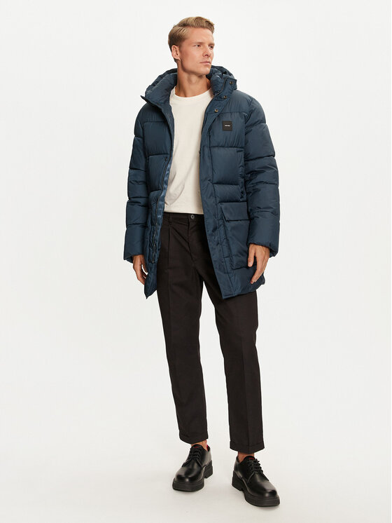 Calvin Klein Calvin Klein Zimski kaput K10K113465 Plava Regular Fit