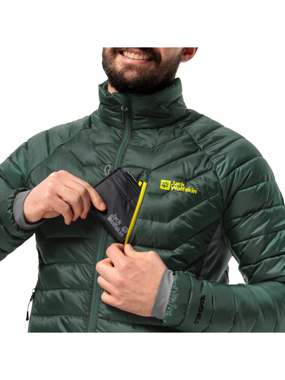 Jack Wolfskin Jack Wolfskin Kurtka przejściowa Jack Wolfskin Routeburn Pro Ins Jacket Zielony Regular Fit