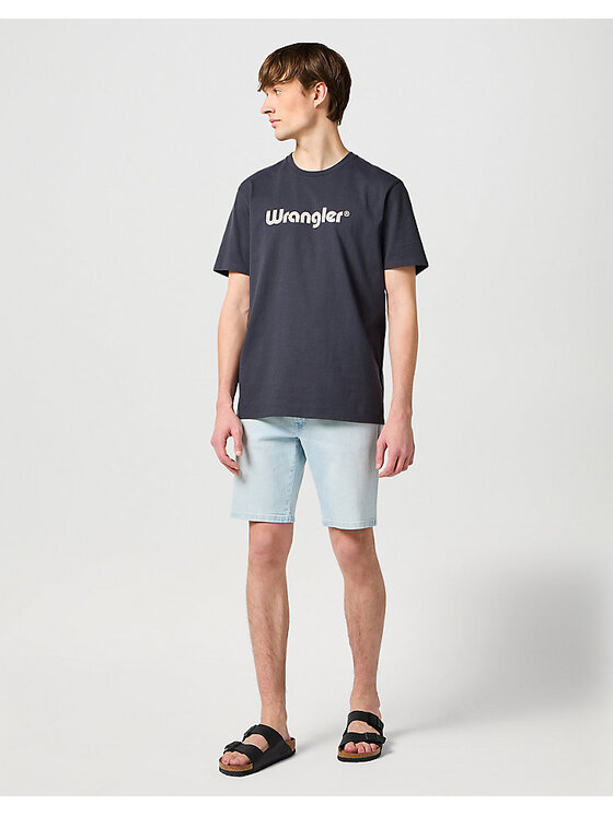 Wrangler Wrangler Pantaloncini di jeans TEXAS SHORTS Blu Straight Fit