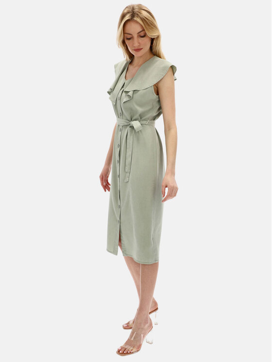 Red Button Red Button Sukienka codzienna 2850.MIRA.PISTACJA Zielony Regular Fit