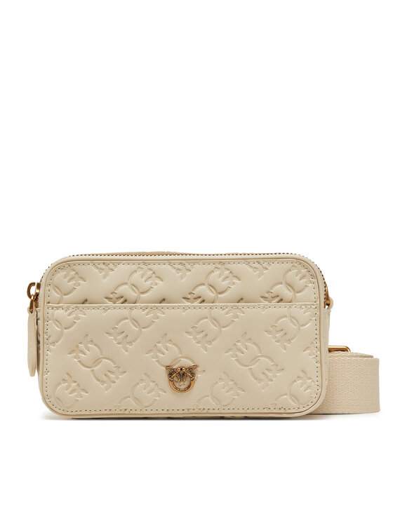 PINKO Kabelka Camera Bag Mini PE 25 PLTT 104292 A1YB Béžová