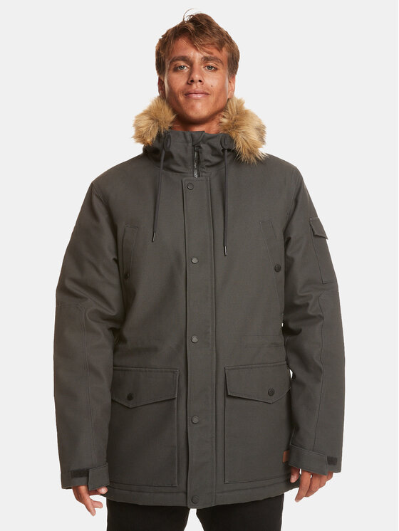 Quiksilver Zimné bundy Long Trip Jckt EQYJK03988 Sivá Regular Fit