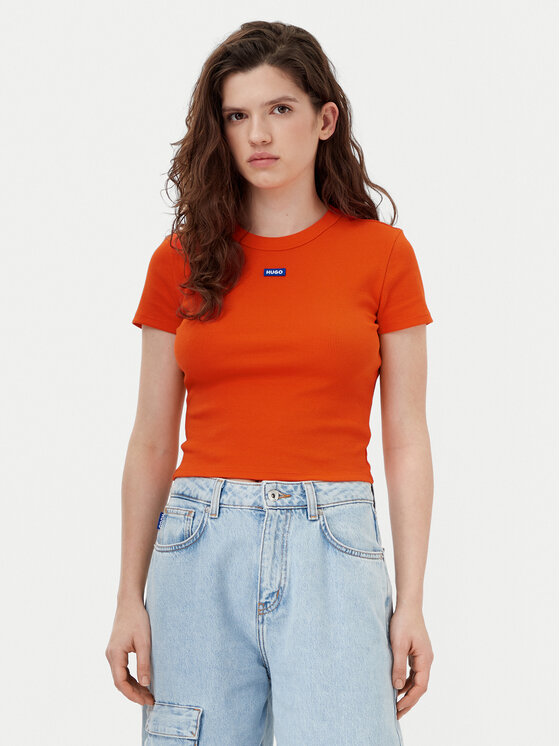 HUGO T-shirt Baby 50510749 Arancione Slim Fit, taglia : S