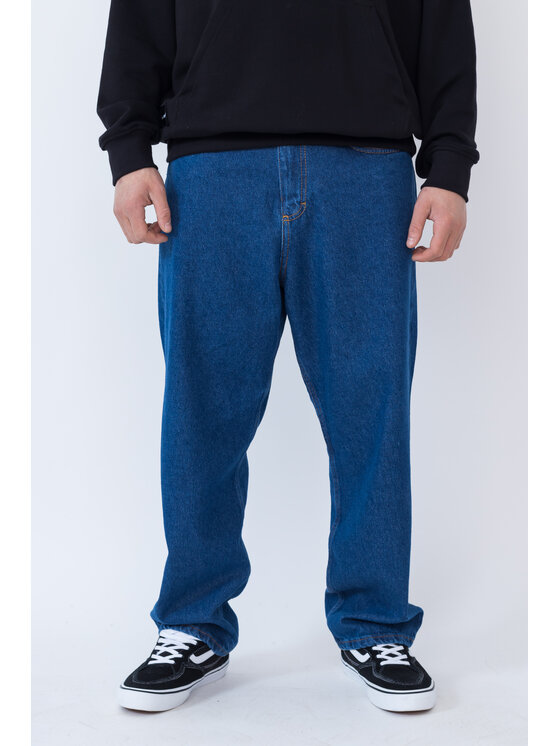 Kamuflage Kamuflage Jeansy Nostalgia Granatowy Baggy Fit