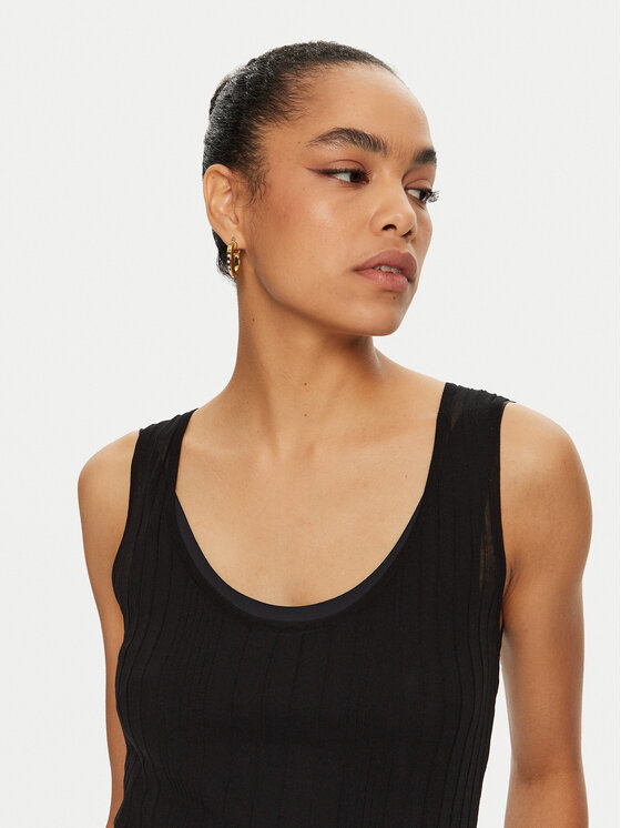 PINKO PINKO Kokteilikleit 103540 A1ND Must Slim Fit