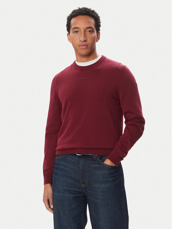 HUGO HUGO Maglione San Cassius-C2 50553588 Bordeaux Slim Fit