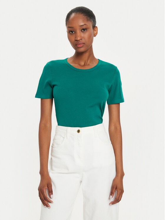 United Colors Of Benetton Tricou 3GA2E16A0 Verde Regular Fit