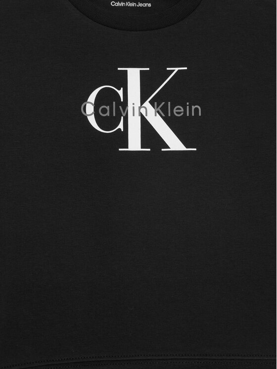 Calvin Klein Jeans Calvin Klein Jeans T-Shirt Monogram IN0IN00336 Schwarz Regular Fit