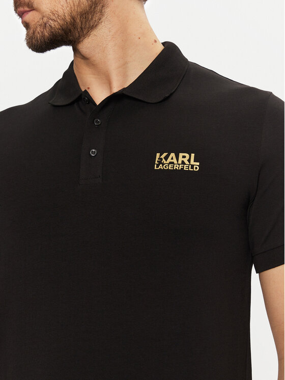 KARL LAGERFELD KARL LAGERFELD Polokošile 745088 551235 Černá Regular Fit