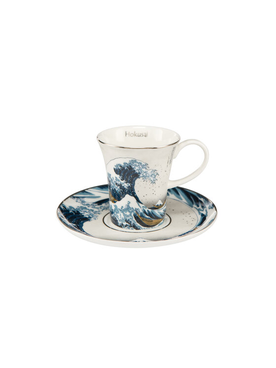 Goebel Goebel Filiżanka do espresso Katushika Hokusai - Wielka fala Niebieski