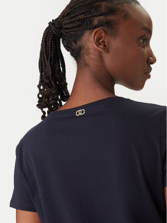 Liu Jo Sport Liu Jo Sport Marškinėliai TA6155 JS923 Tamsiai mėlyna Regular Fit