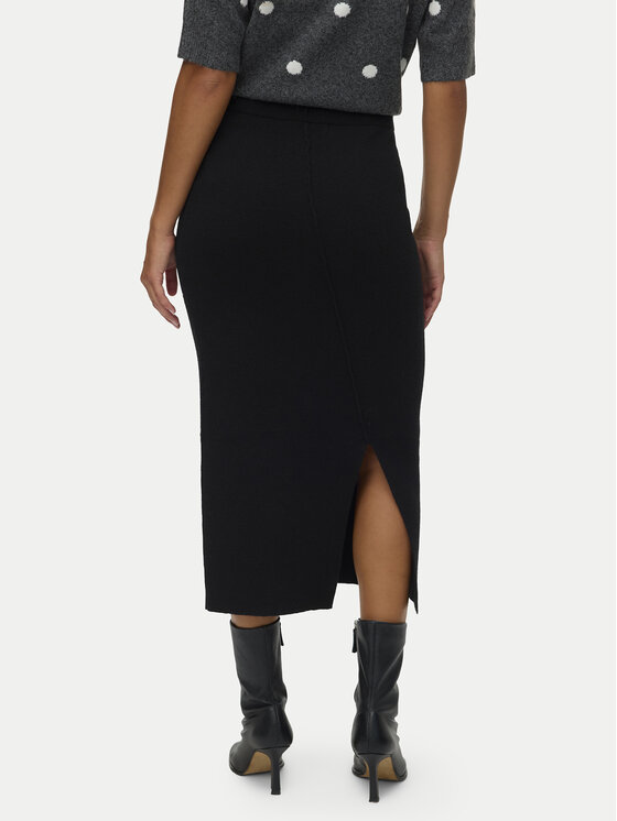 Vero Moda Vero Moda Tiesus sijonas Brisa 10334684 Juoda Slim Fit