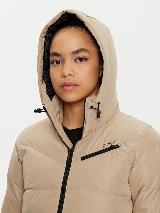Protest Protest Лижна куртка Lucid 6610244 Бежевий Slim Fit