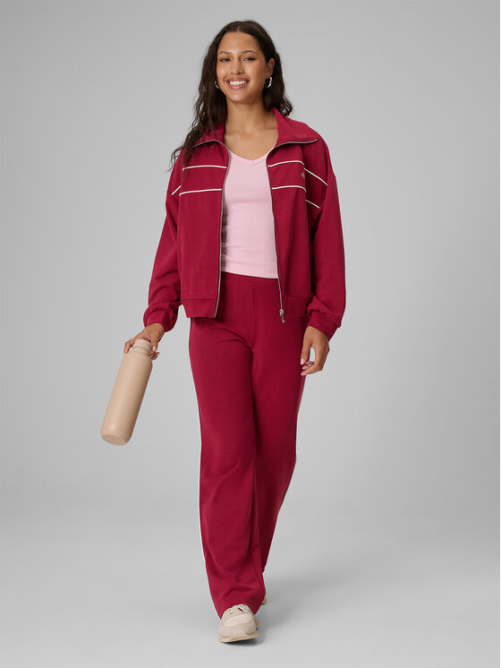 4F 4F Top ESSENTIAL Różowy jasny Slim Fit