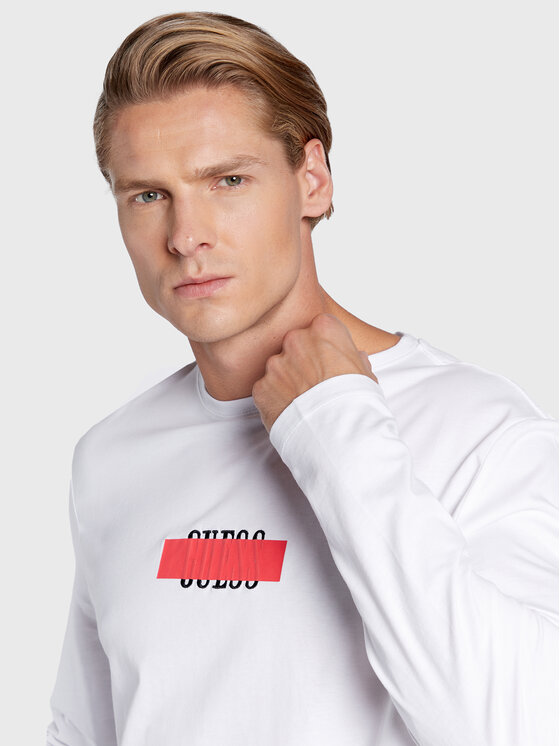 Longsleeve Ardis M2BI34 I3Z14 Bianco Regular Fit