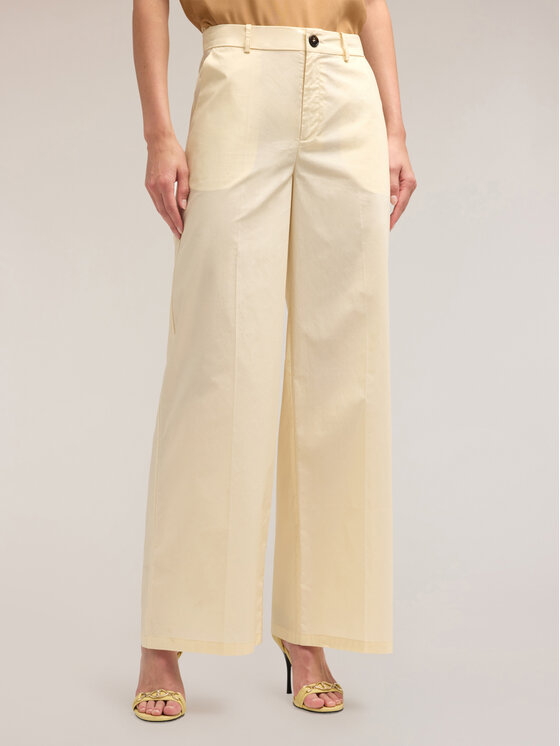 Motivi Motivi Pantaloni di tessuto P296Q103971N021 Bianco Over Fit