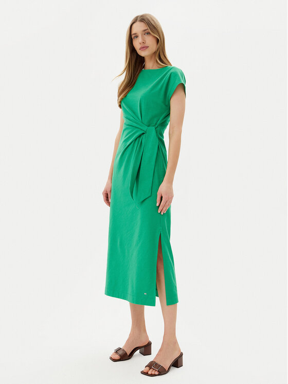 Tommy Hilfiger Tommy Hilfiger Ежедневна рокля WW0WW45159 Зелен Regular Fit